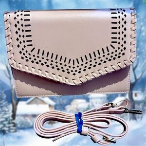 NWOT Moda Luxe Rose Blush Crossbody Bag